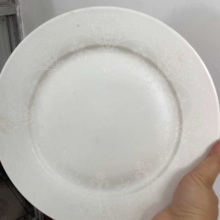 新骨瓷2个平盘10.5寸微瑕完美主义者慎拍