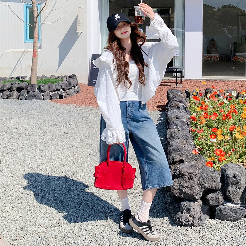 白色韩版小个子蕾丝拼接连帽轻薄外套女2025夏季新款甜酷风防晒衫