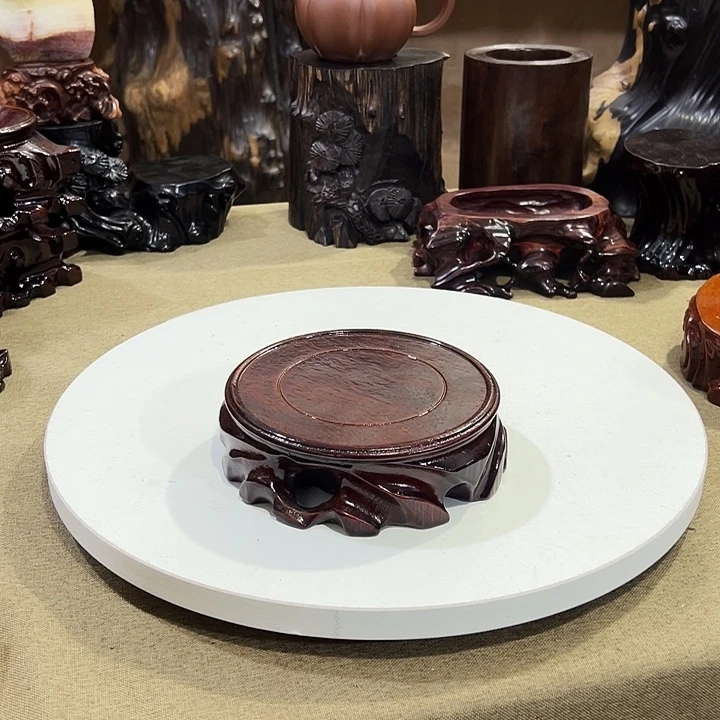 时****木素面圆形底座大号一个