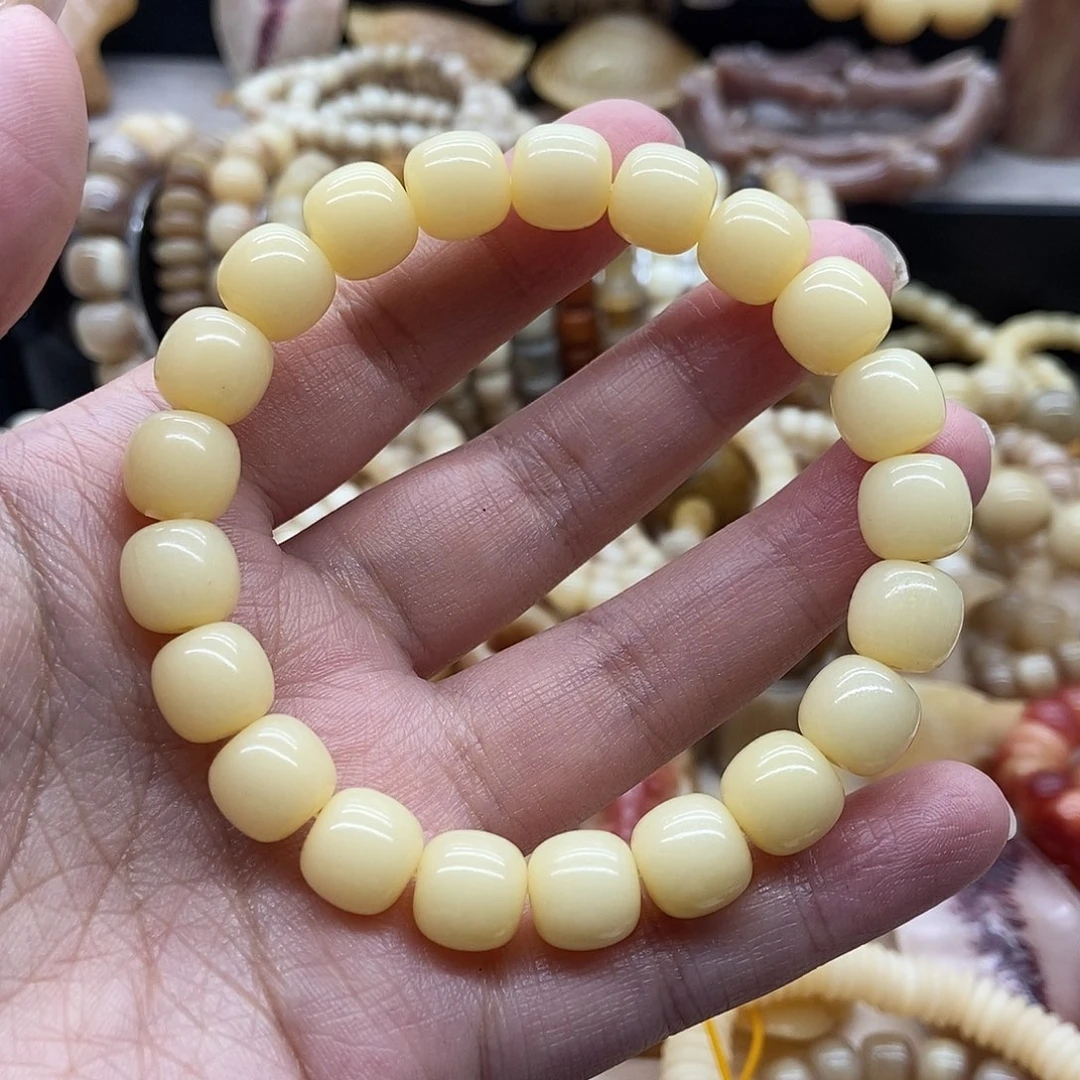 驼骨手串/手链瑕疵处理一颗有裂