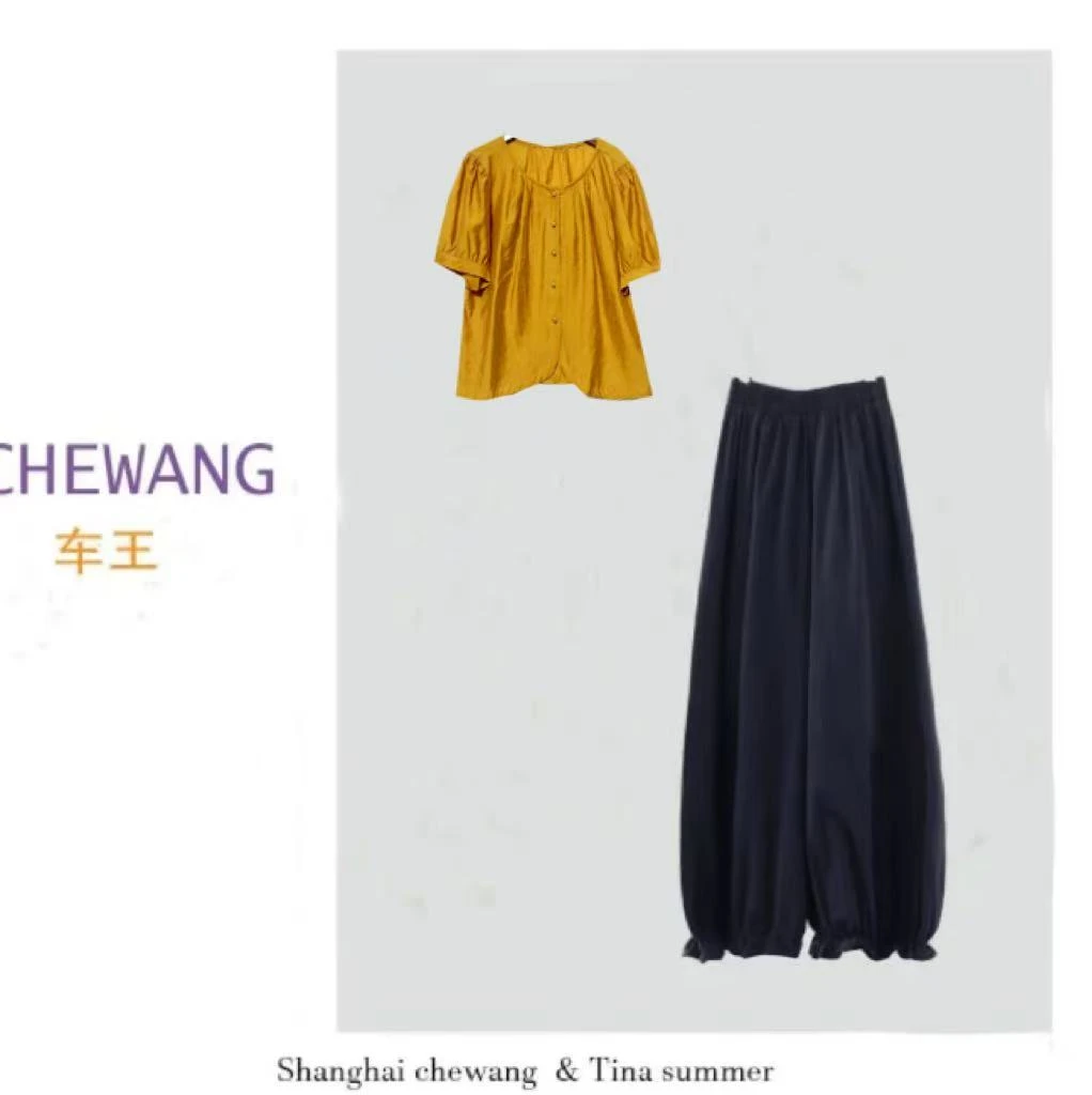 【套装】春夏季高档新款两件套设计感时装女装服装4435[ES]