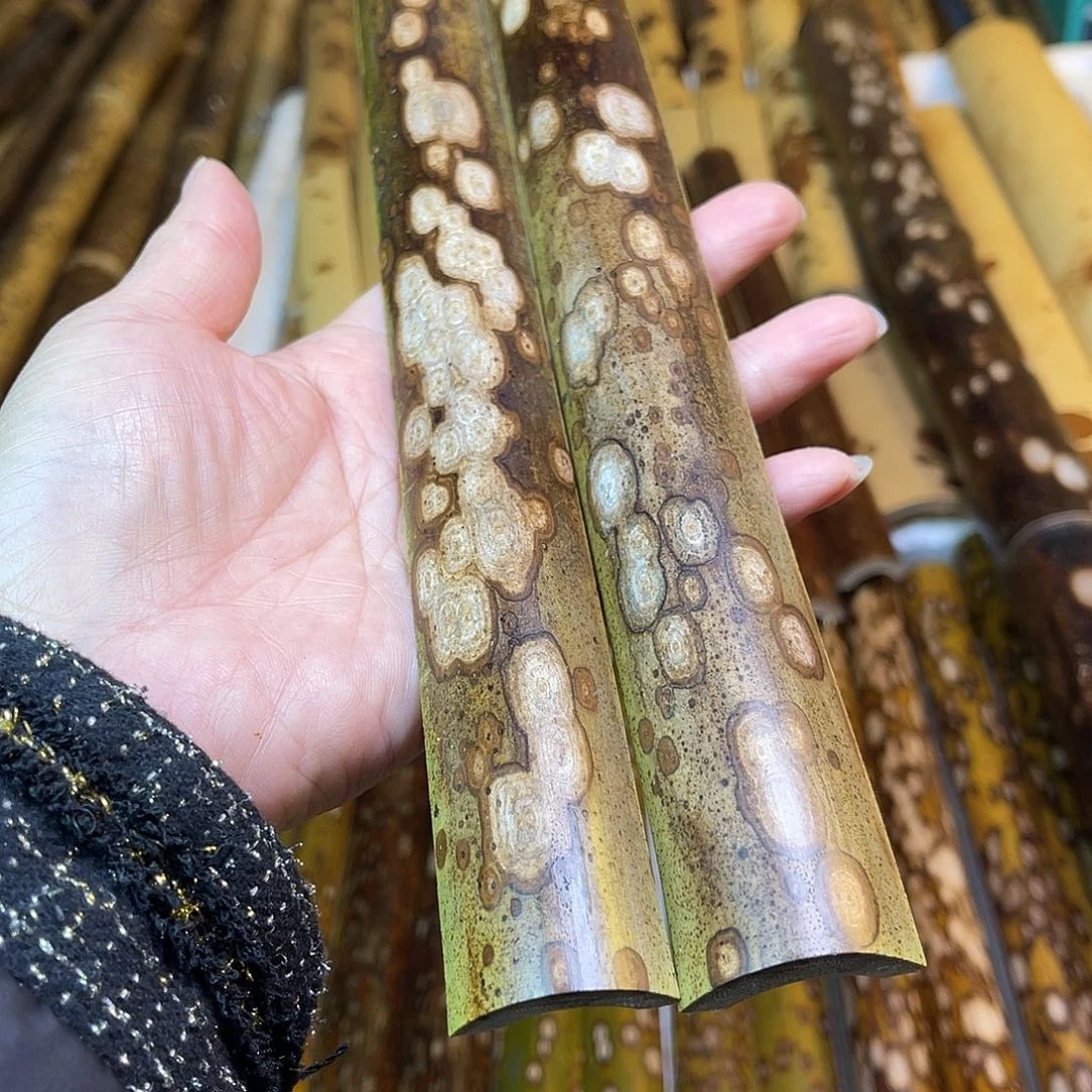 扇子精品梅录扇料一对