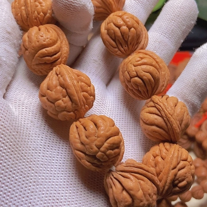 手串桃核渣*李龙纹桃核