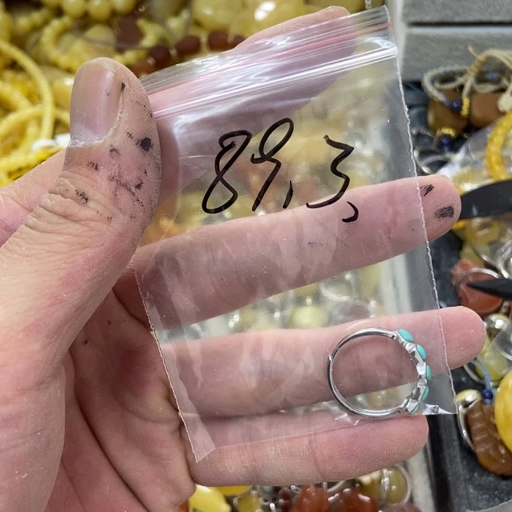 银S925镶嵌蜜蜡裸石多样性发货