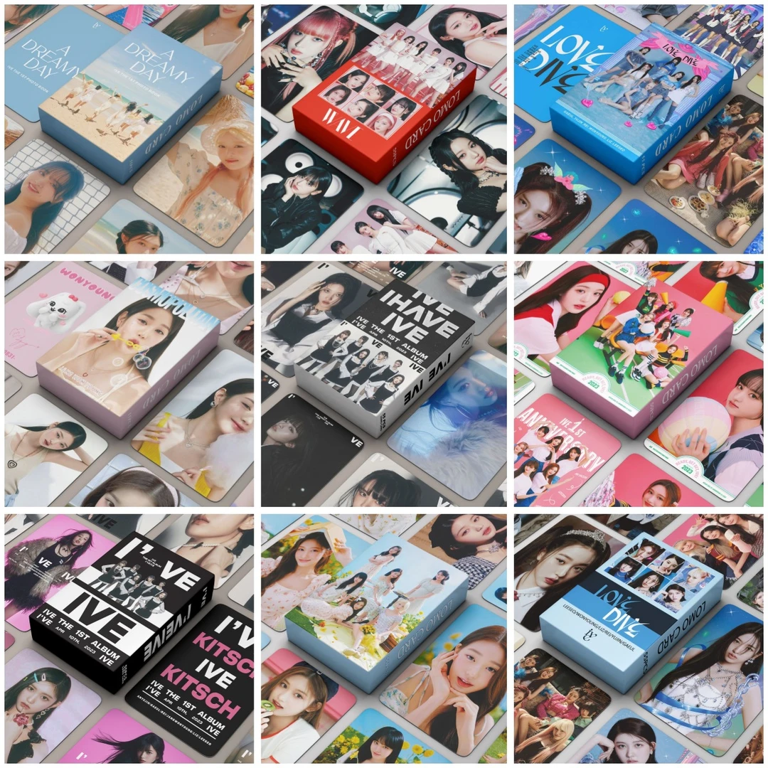 55张IVE专辑小卡安宥真张元英Lomo卡收藏卡