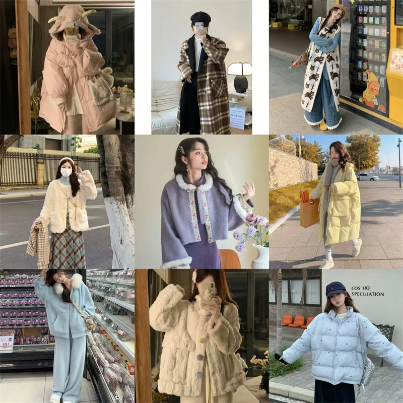 【FL专属】冬季时尚气质百搭棉服毛衣套装(部分微瑕介意勿扰）
