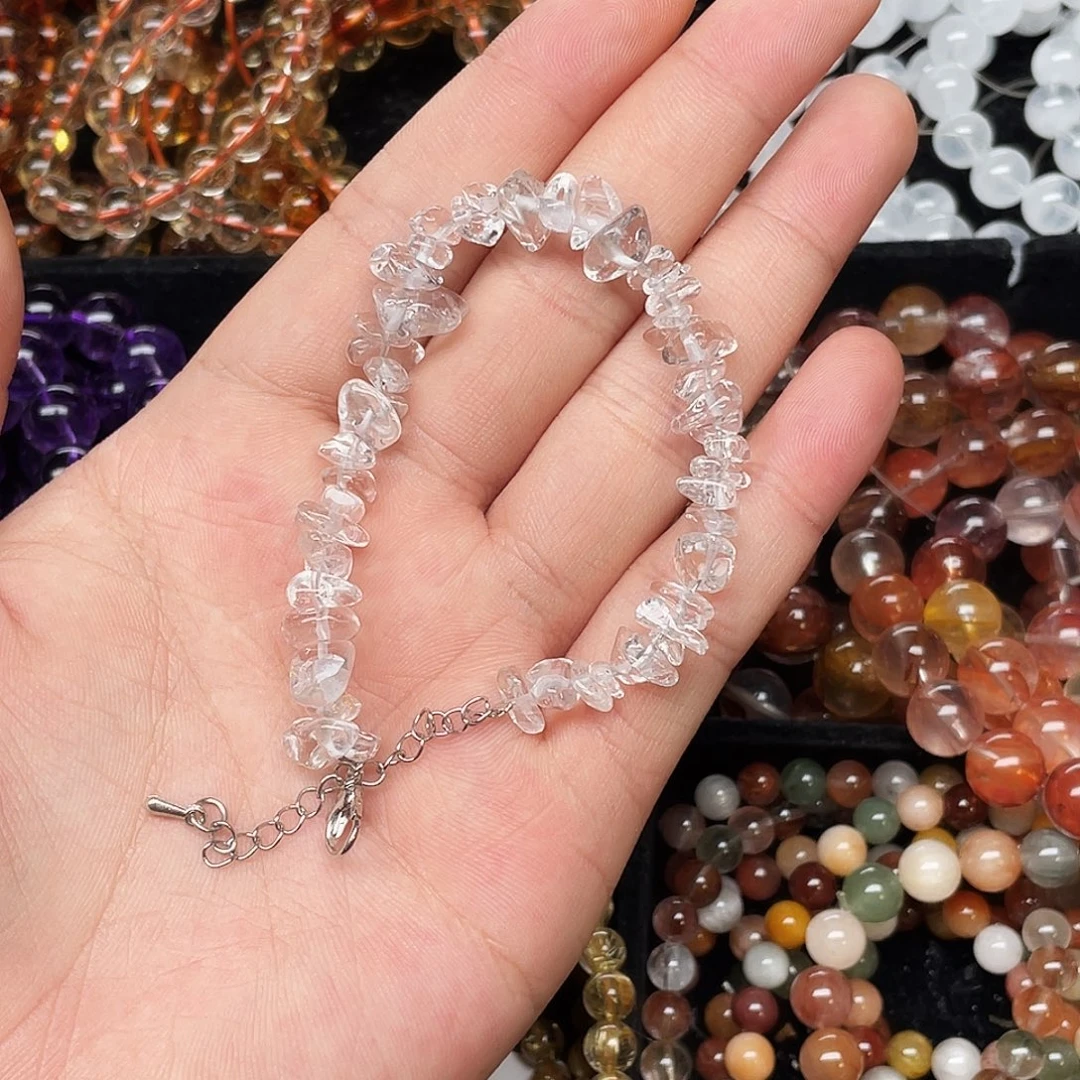 未镶嵌手链水晶白水晶