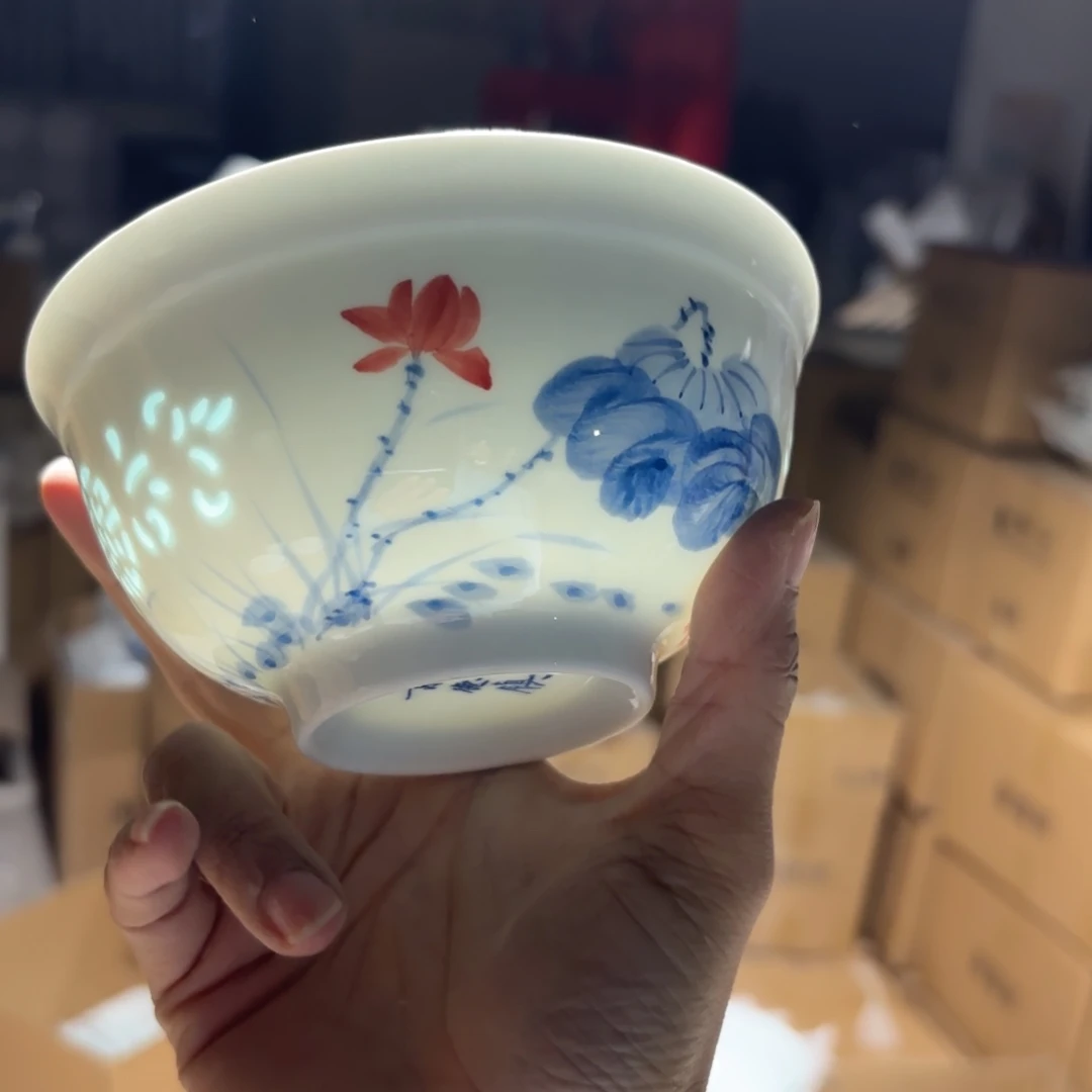 玉瓷景德镇陶瓷米饭碗两只好的