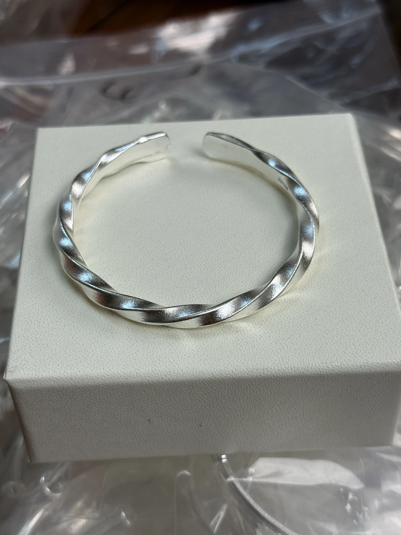 足银手镯 足银999.9 莫比乌斯开口吉言 S220