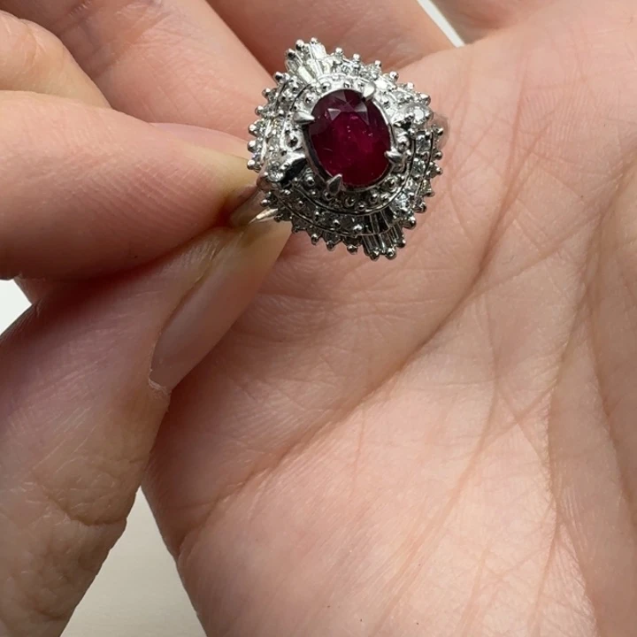 戒指未镶嵌红宝石