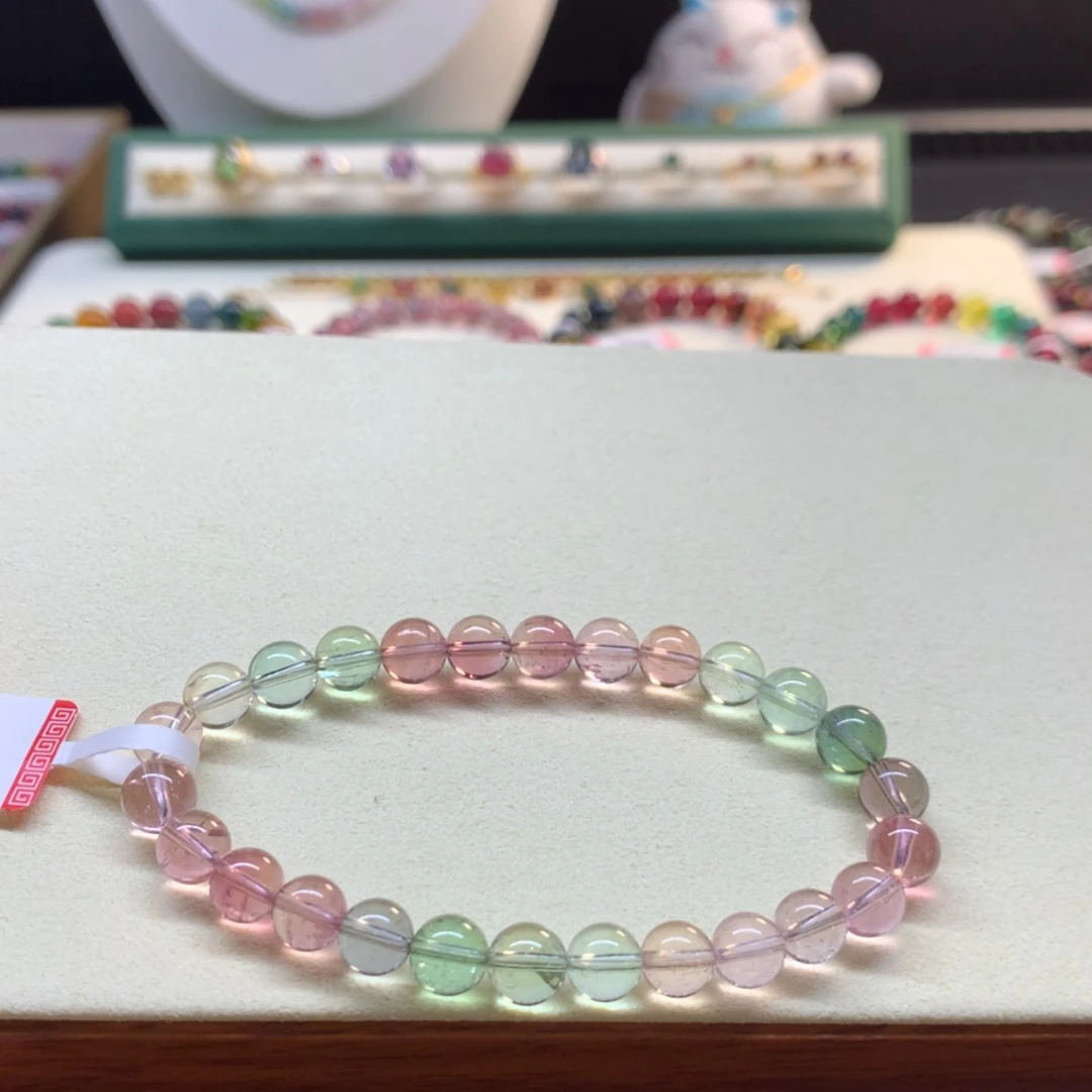 【闪购商品】碧玺手串未镶嵌马卡龙7.2mm