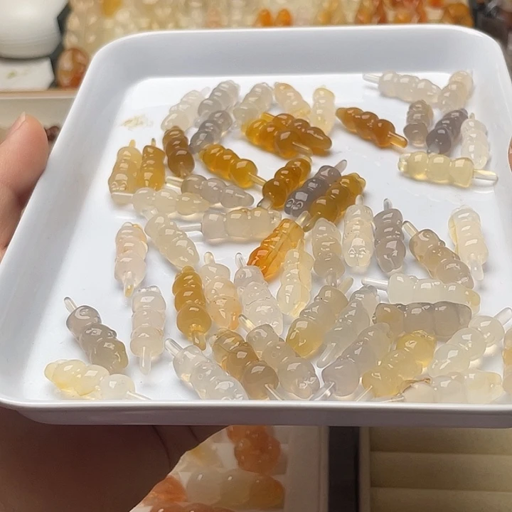 玛瑙/玉髓未镶嵌玛瑙福利糖葫芦/只