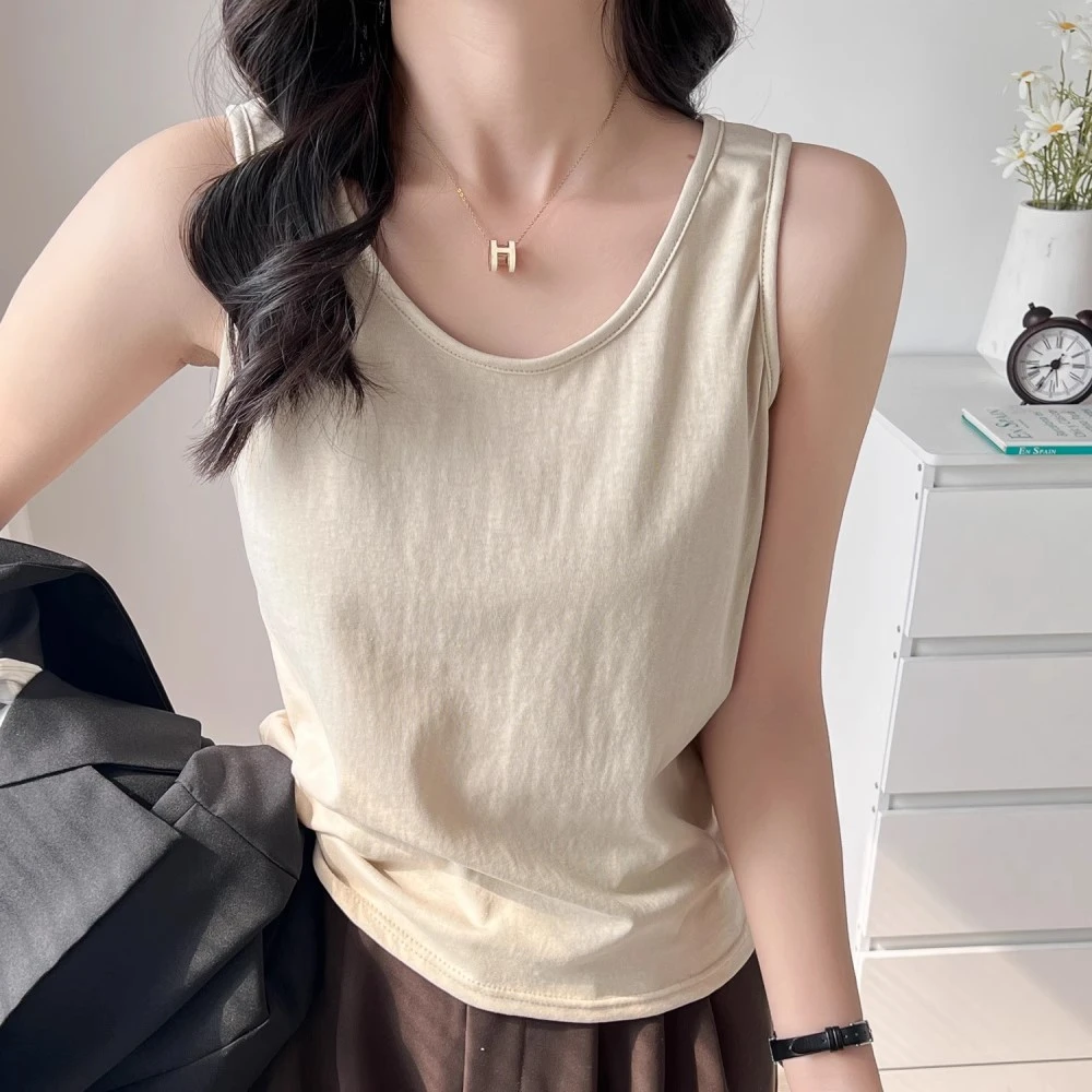 吊带背心女式春夏季百搭宽松新款慵懒风打底小内搭遮肉无袖上衣