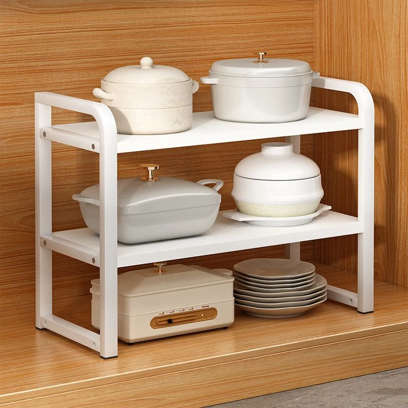 台面厨房调料分层置物架桌面储物架家用收纳橱柜锅架收纳架多层