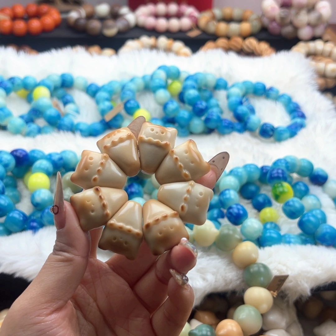 吊坠白玉菩提冰激凌手捻烤色26