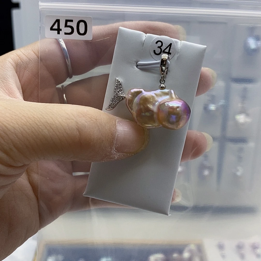 颈饰合金淡水珍珠