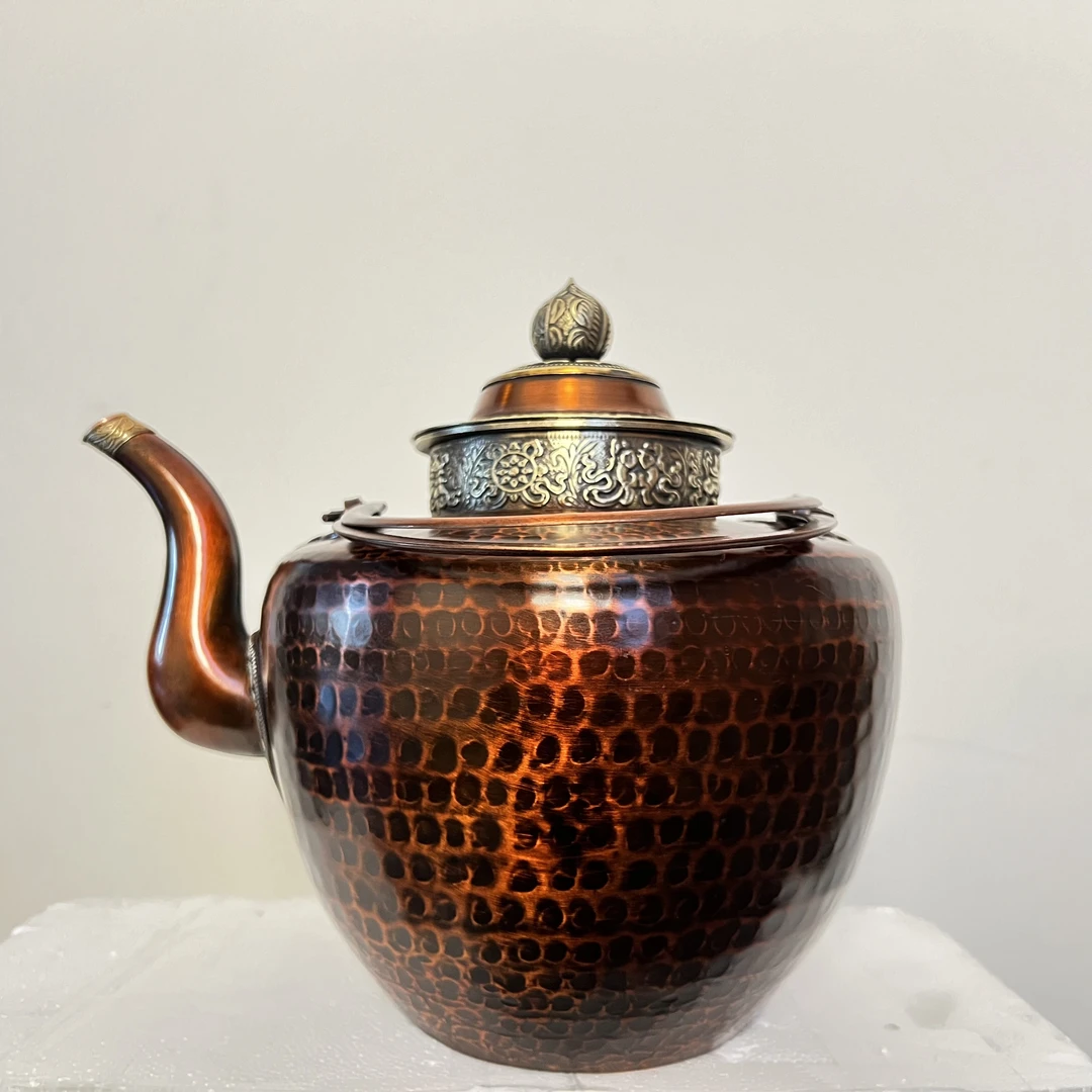 纯铜民族手工茶壶