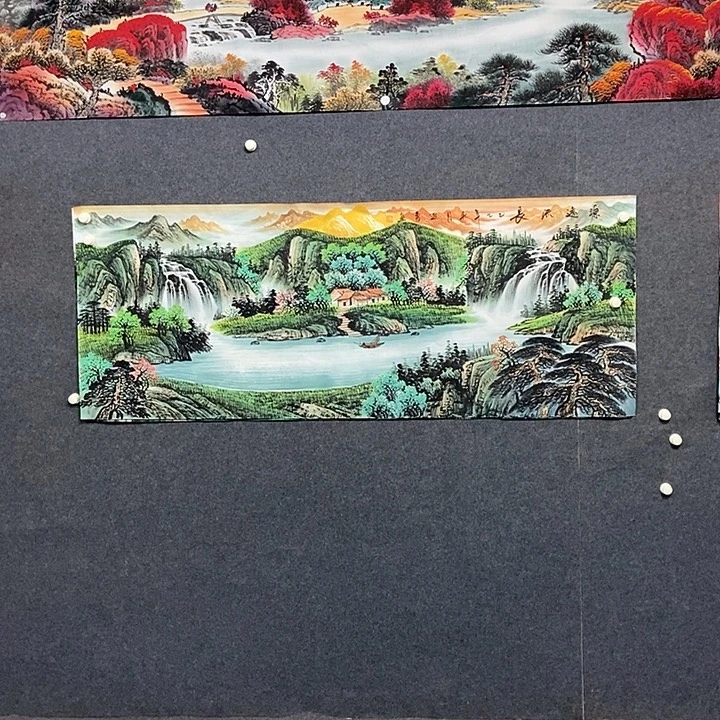 国画小六尺山水一副