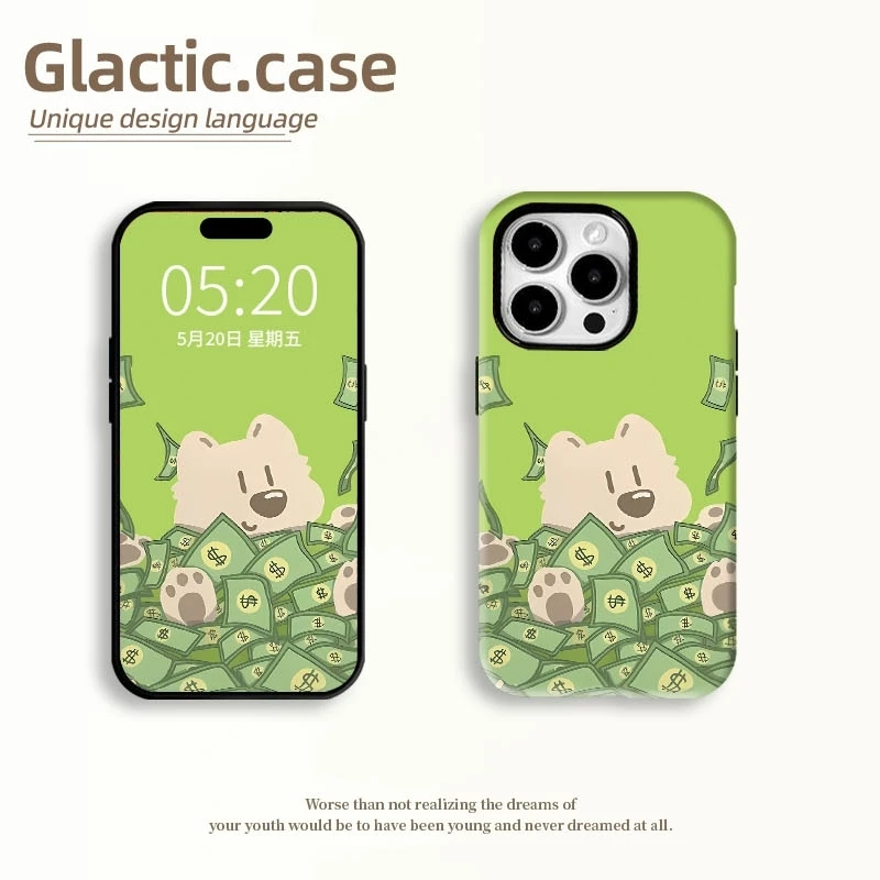 菲林二合一适用苹果16pro华为OPPO小米VIVO一加防摔手机壳FL1074