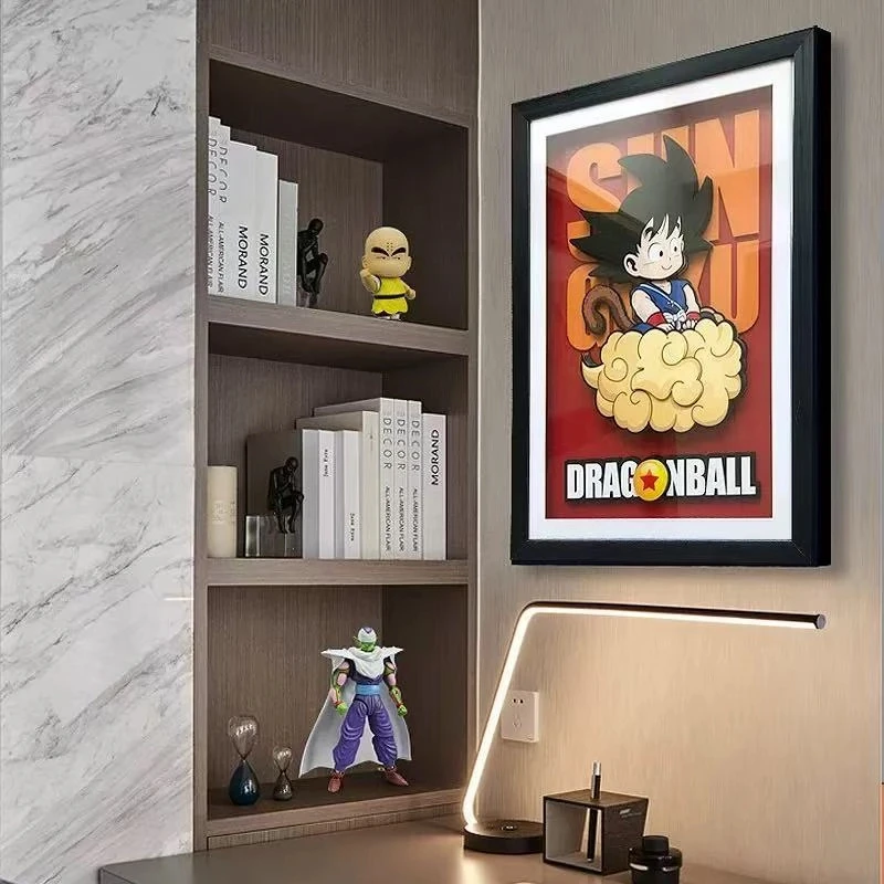 3D立体装饰七龙珠悟空客厅摆台动漫儿童房墙面壁画挂画