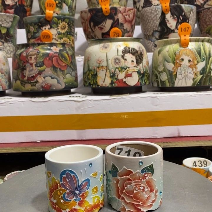 景德镇陶瓷纯手工花盆默认微瑕