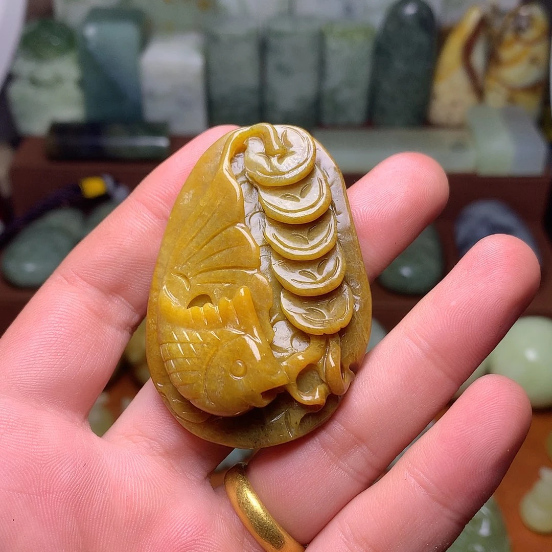 未镶嵌岫玉岫玉手把件挂件