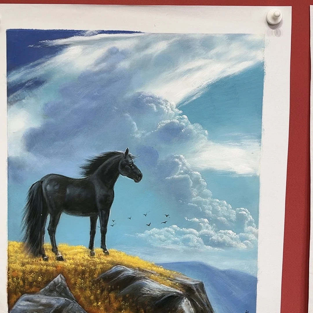 油画范*成刘文桂油画作品