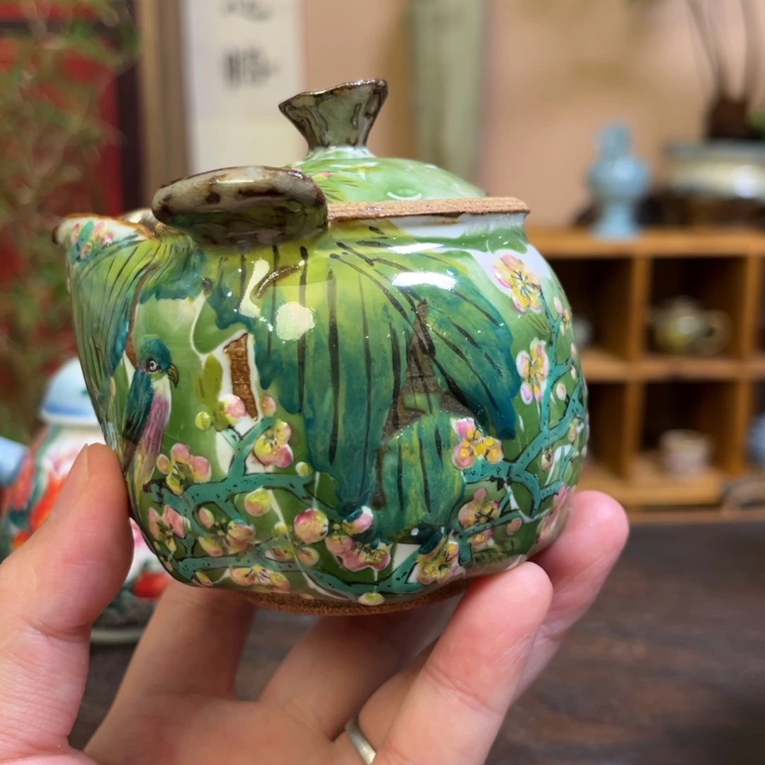 杯青*ジ柴烧手工手绘陶瓷