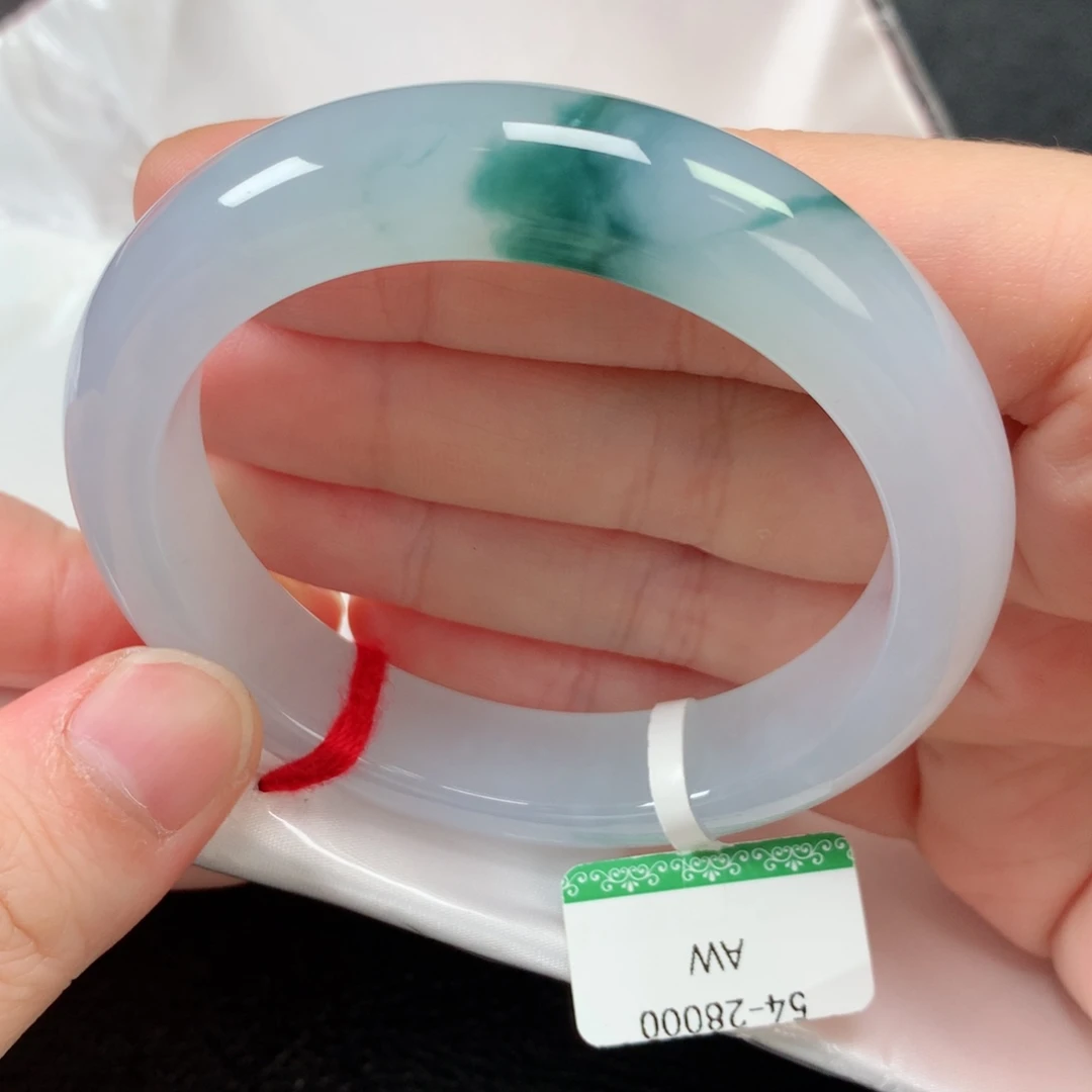 未镶嵌手镯翡翠缅甸天然翡翠手镯54