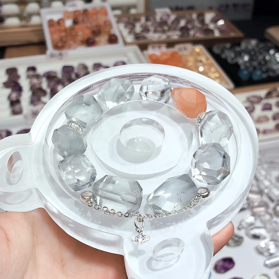 水晶珠宝半成品未镶嵌手串可单出