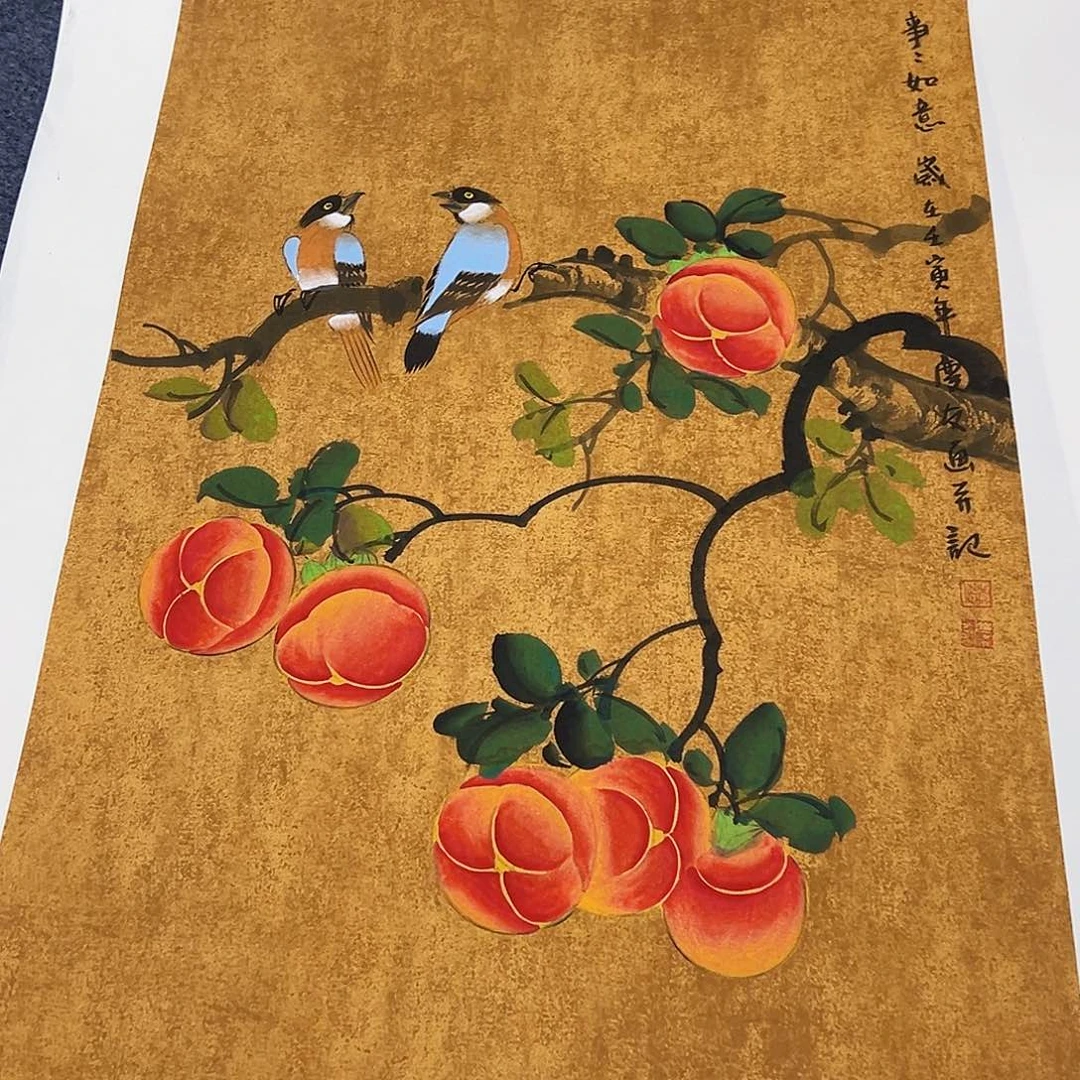 国画事事顺心如意万事如意