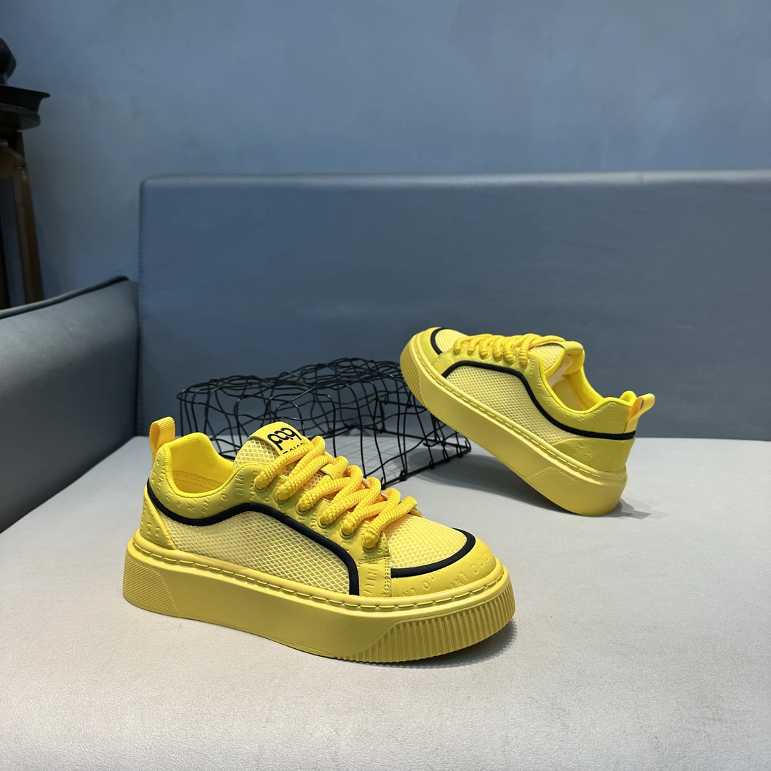 鞋不剩挣66-113透气运动休闲鞋百搭网面鞋系带低帮小众时尚白鞋