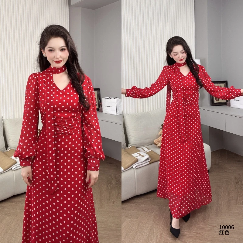 Saeda女装民族风波点连衣裙YF10006