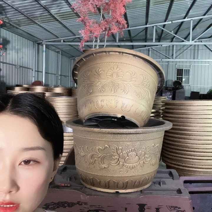 圆形70花盆3个有孔