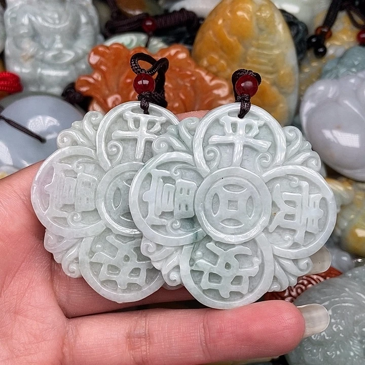 颈饰未镶嵌翡翠用****3翡翠