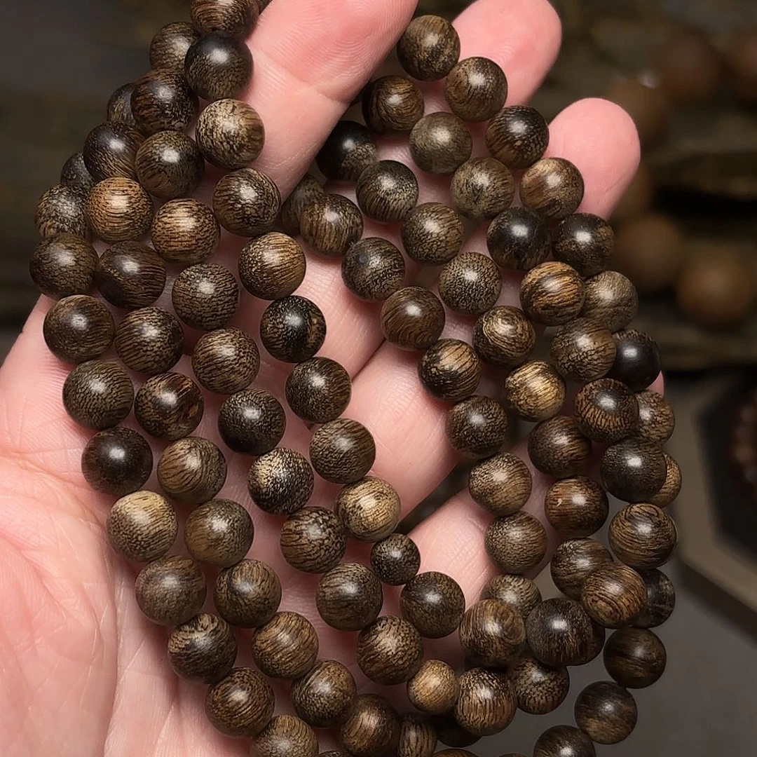 手串沉香越南芽庄白棋楠限量款08×108