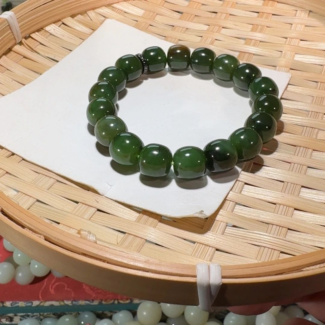 和田玉未镶嵌手链