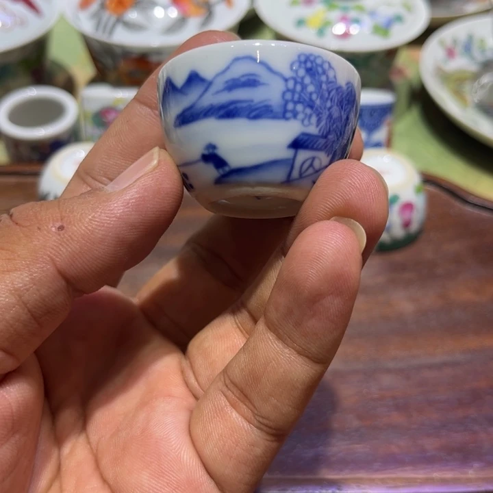 纯手绘精品盖碗杯