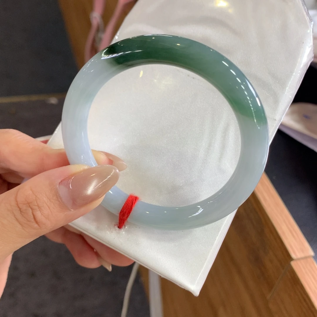 翡翠未镶嵌手镯天然Ａ货翡翠55