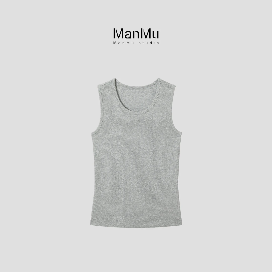 [ManMu]2025夏季新款气质简约无袖背心JJRW1020