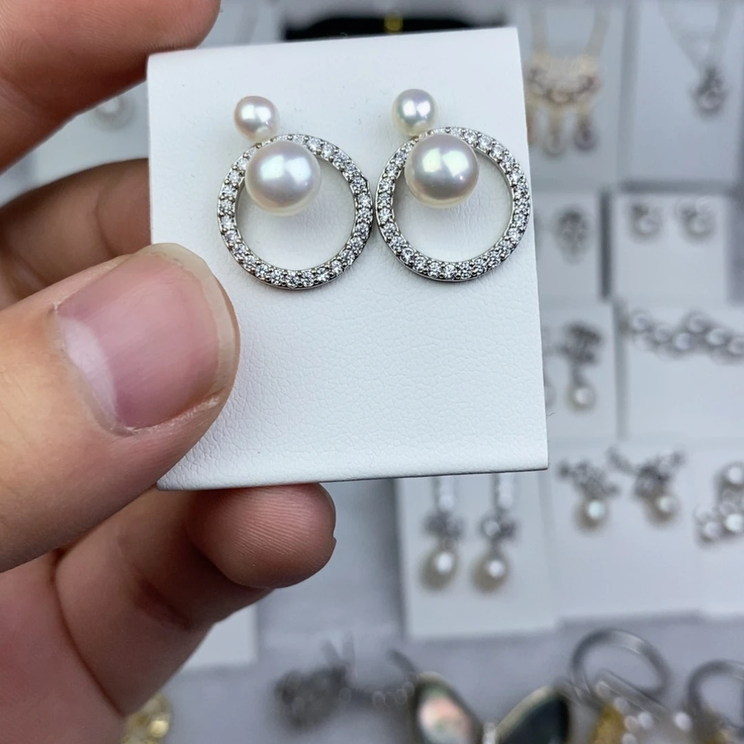 耳饰未镶嵌淡水珍珠