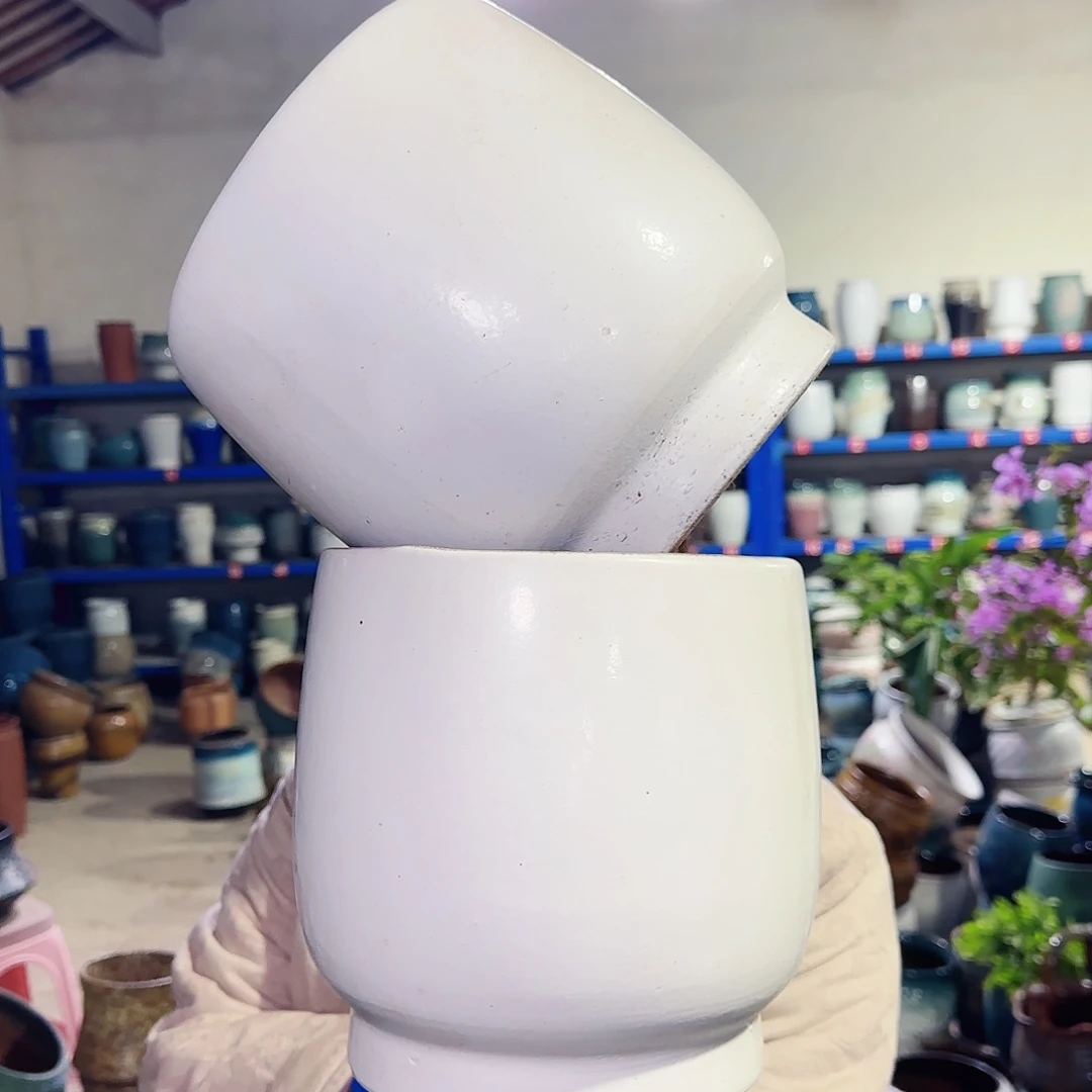 紫砂花盆高20口19