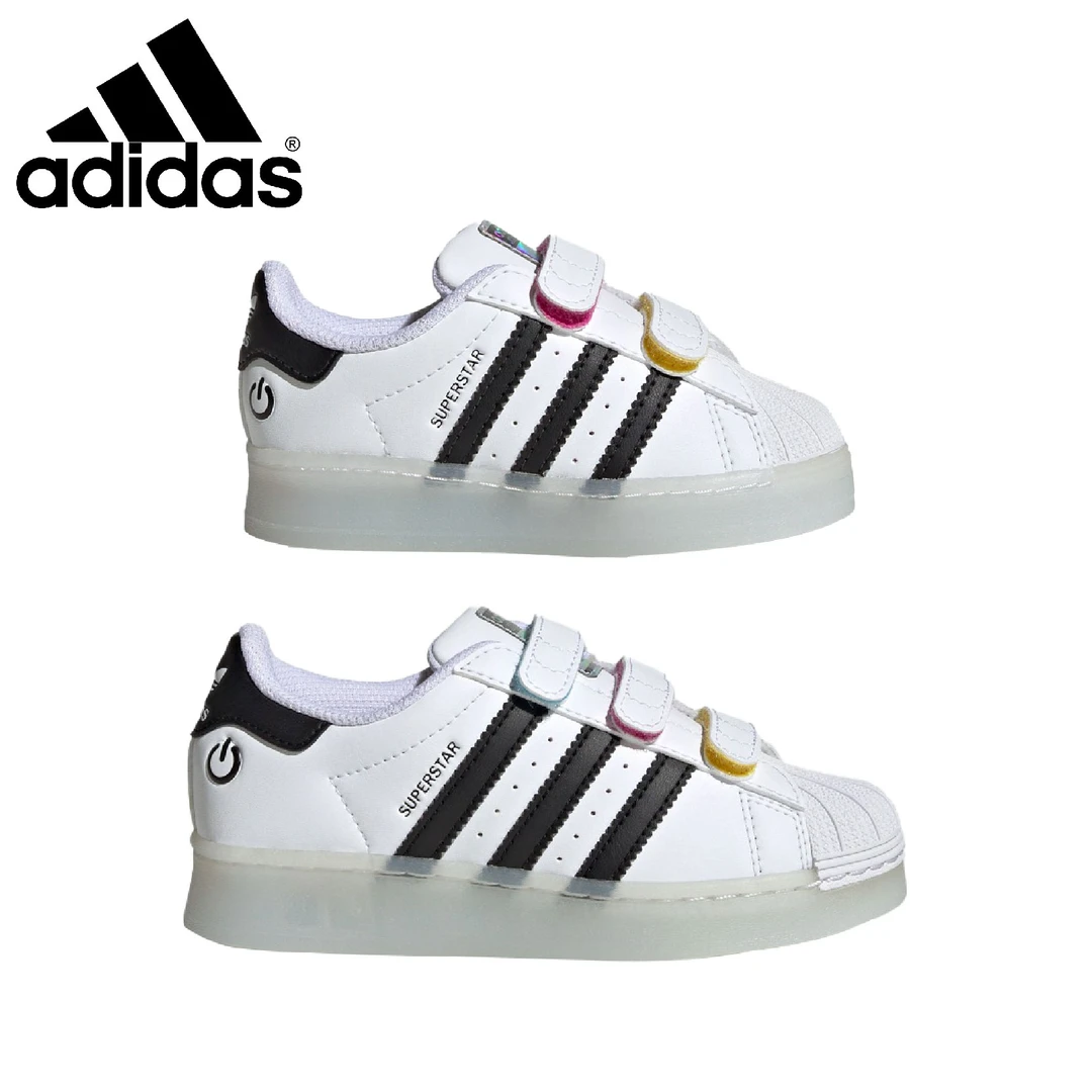 阿迪达斯儿童2025年新款婴小童三叶草贝壳头休闲鞋JI0506