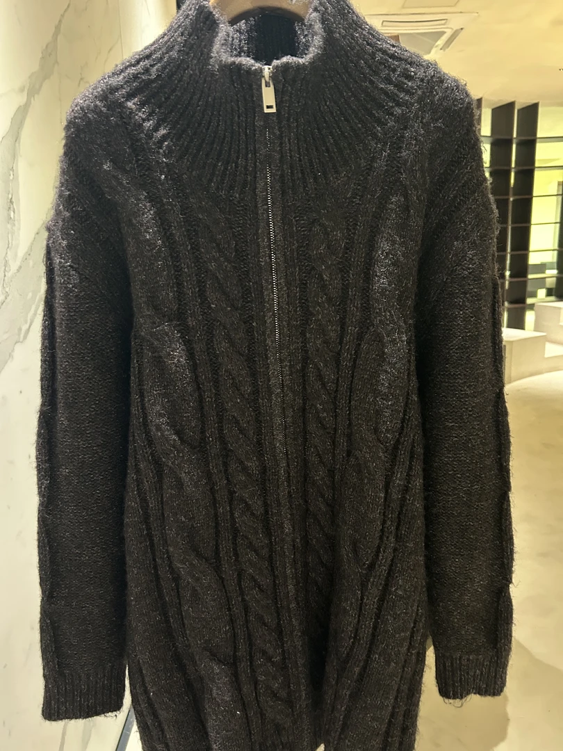 [Daydreamer.911]新款设计针织拉链高领毛衣
