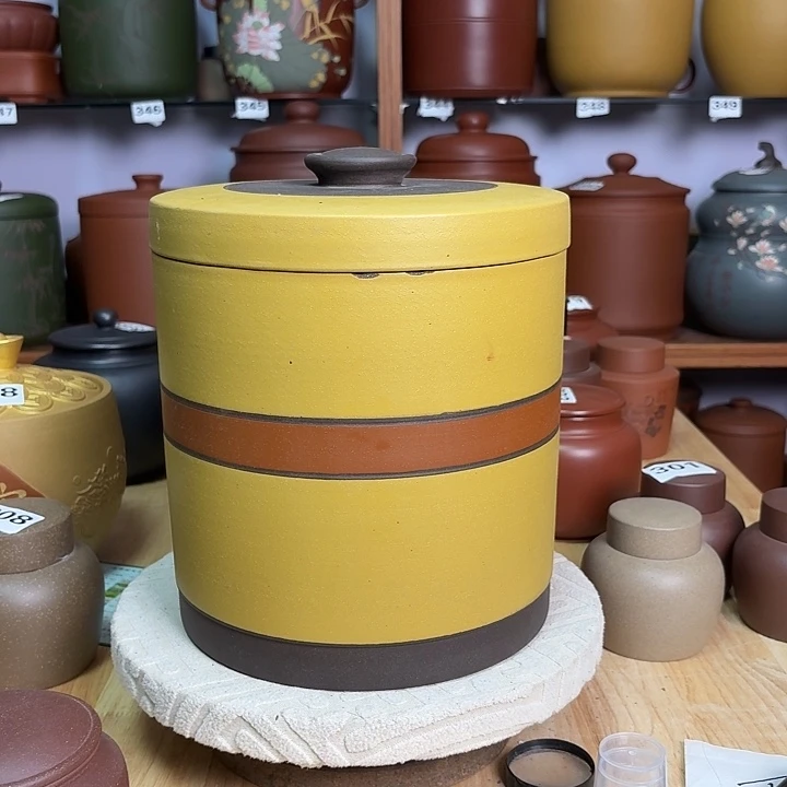 紫砂茶叶罐八饼茶叶罐处理不腿不换