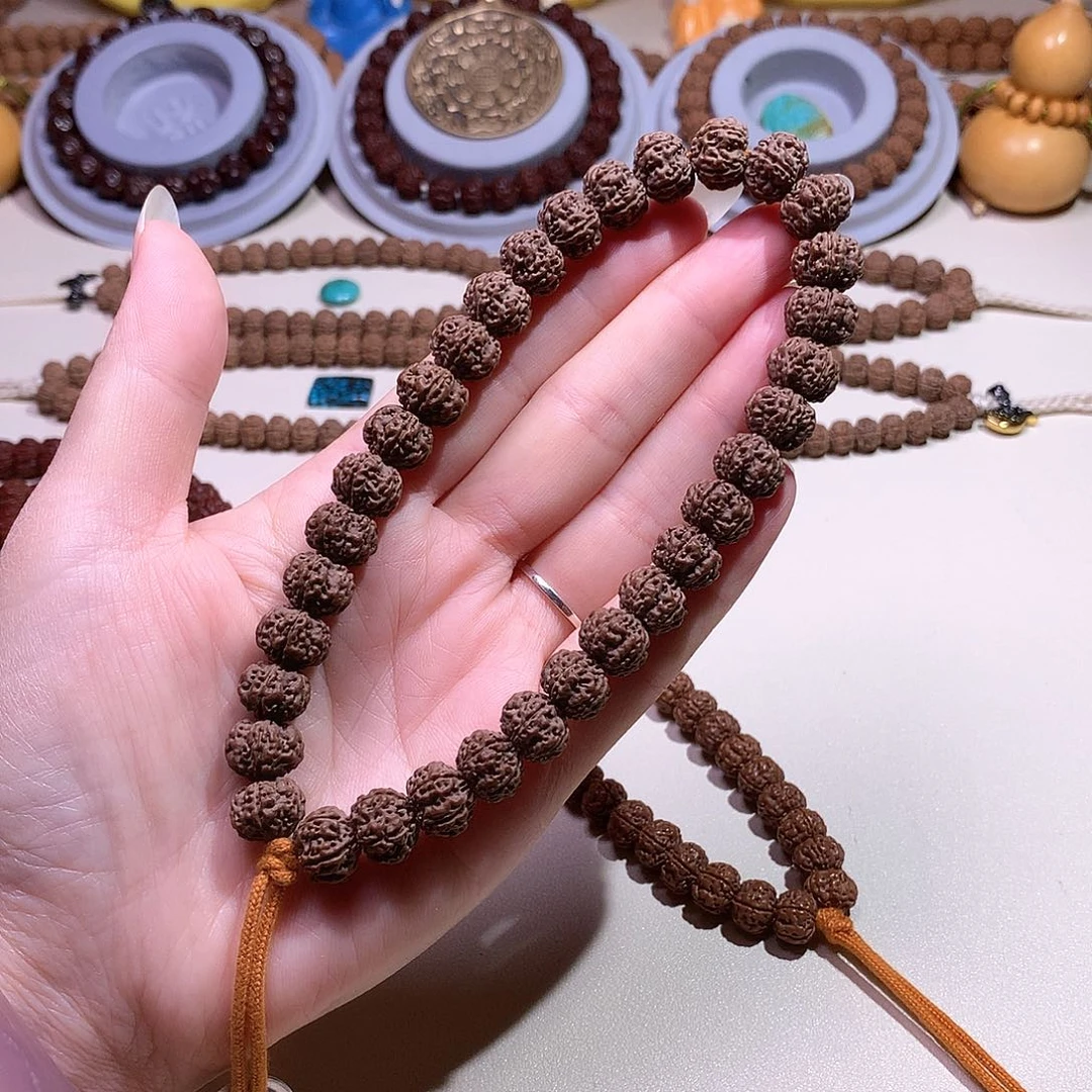 吊坠文玩核桃老树虎抓梅花