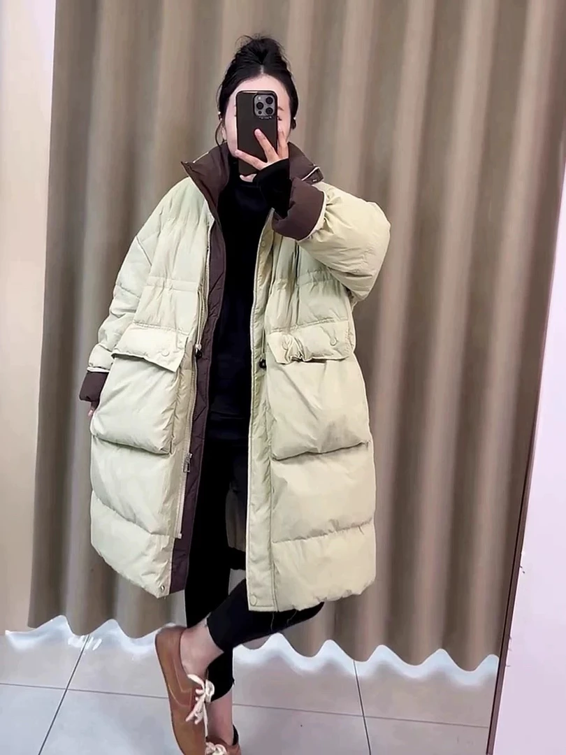 4外套冲锋衣时尚休闲中长款户外百搭抽绳保暖潮流韩版宽松短款