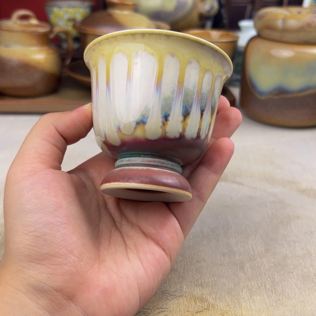 杯纯手工柴烧主人杯