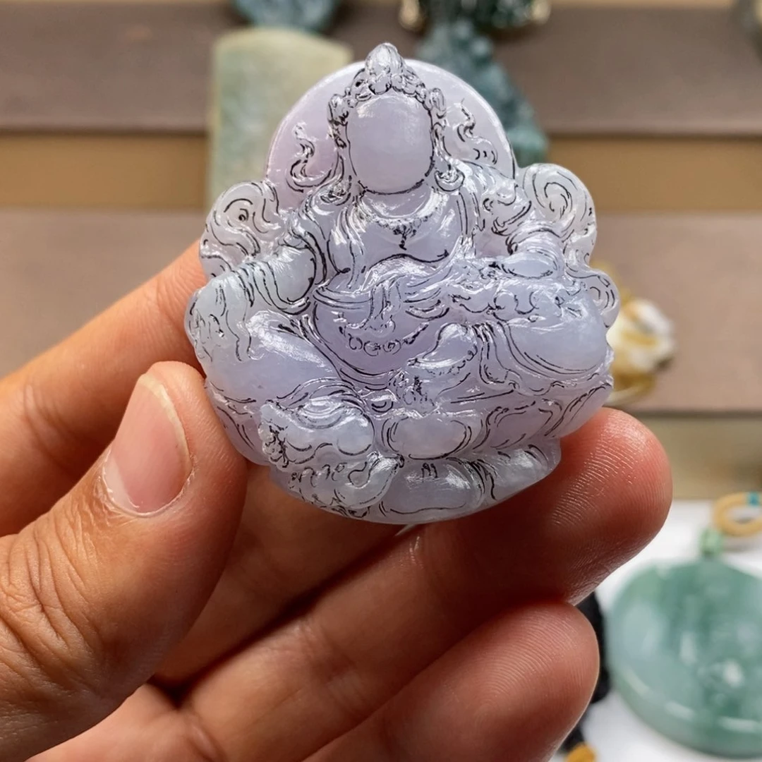 未镶嵌定制翡翠金***研财神