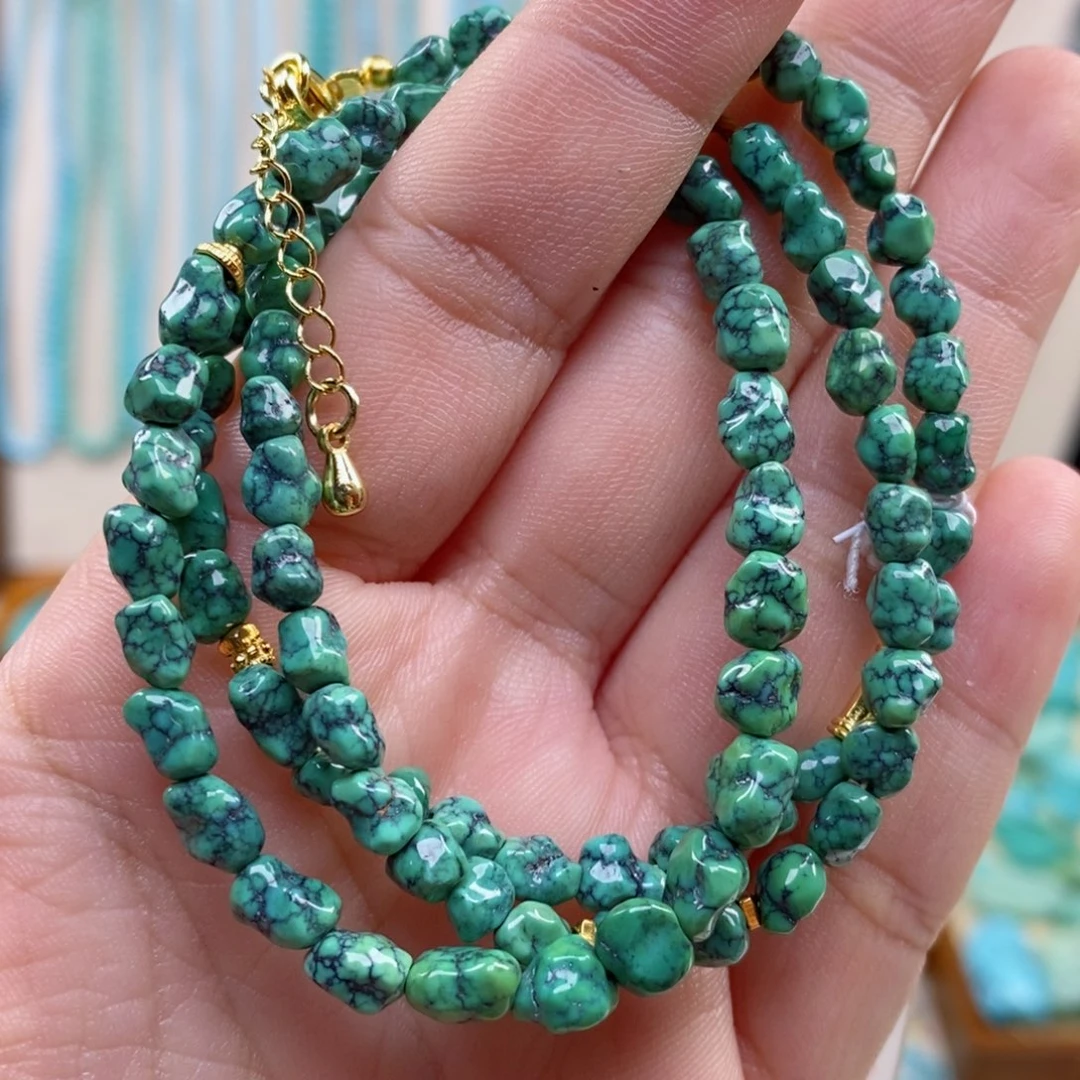 绿松石未镶嵌项链